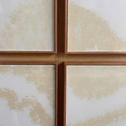Meccani Design Sideboards Buffets<Square 4-Door Glass & Oak Cupboard by Mascia Meccani