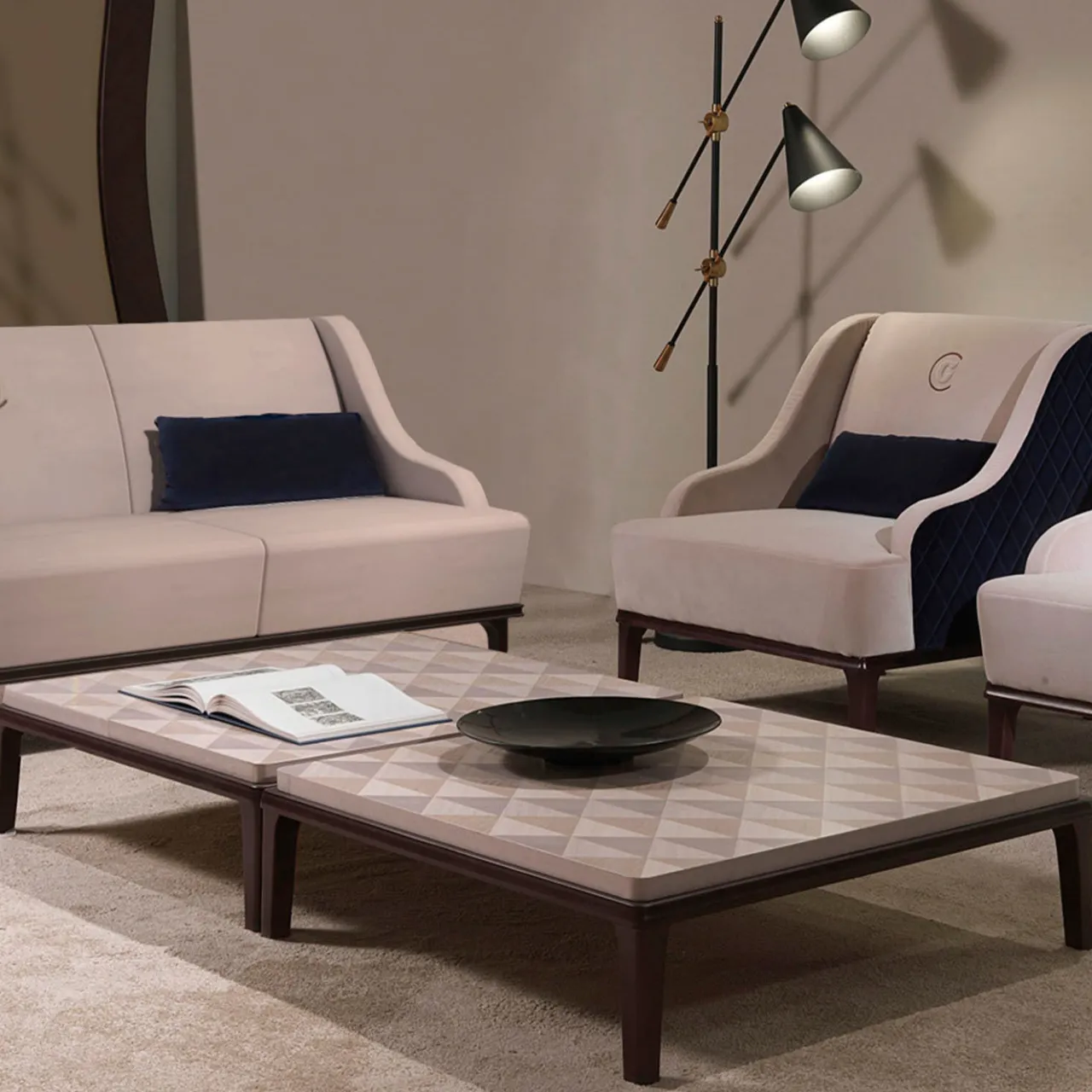 Carpanelli Coffee Tables<Square Inlaid Coffee Table