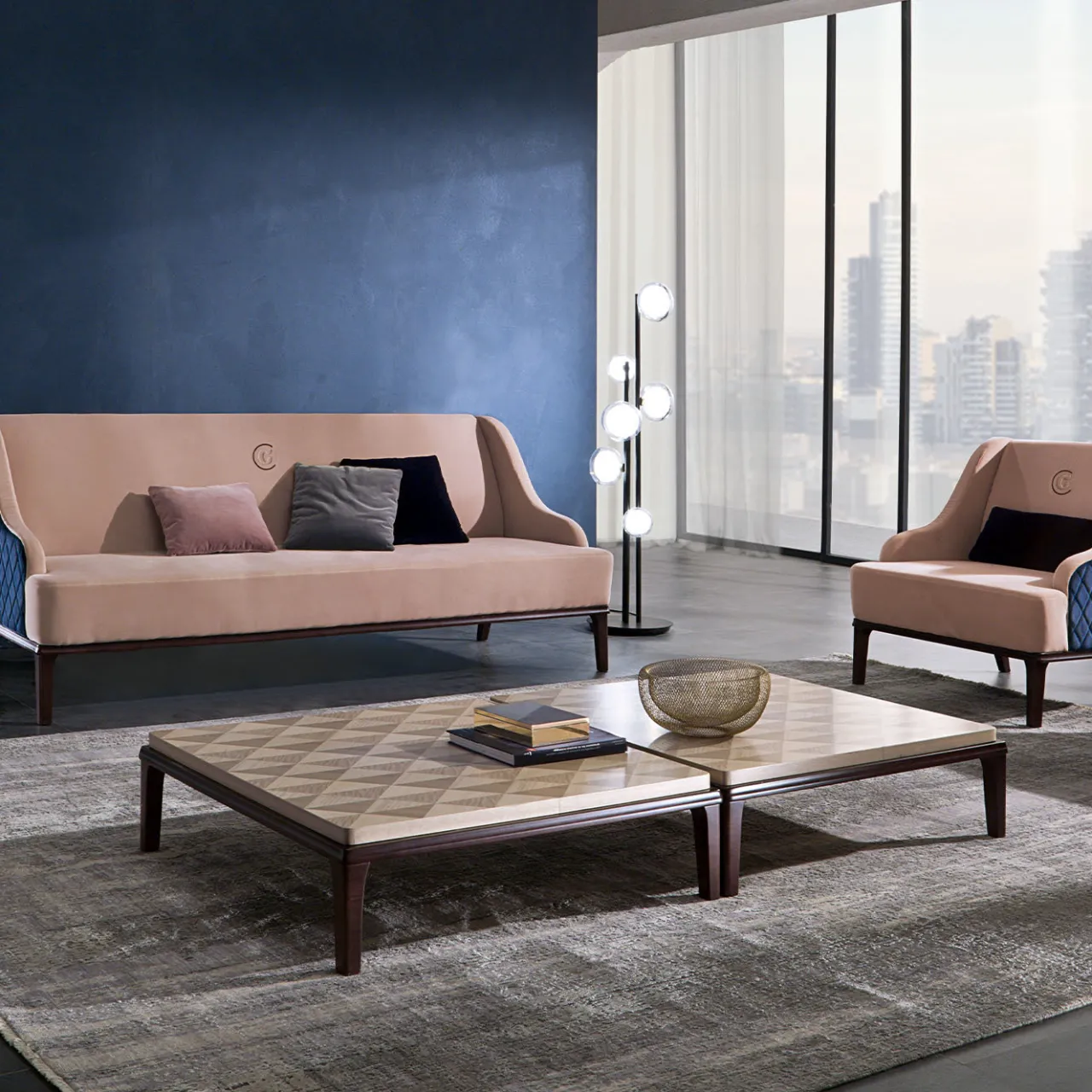 Carpanelli Coffee Tables<Square Inlaid Coffee Table