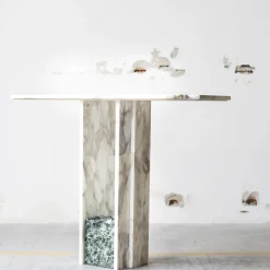 Stone Stackers Consoles<SSC103 Calacatta Oro Marble Console