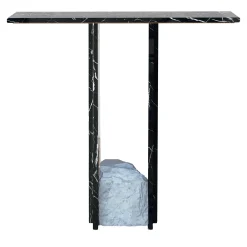 Stone Stackers Consoles<SSC103-4 Marquina & White Carrara Marble Console