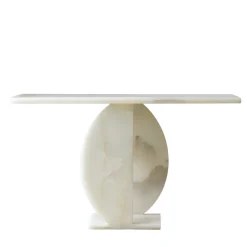 Stone Stackers Consoles<SSC105 Onyx Marble Sculptural Console