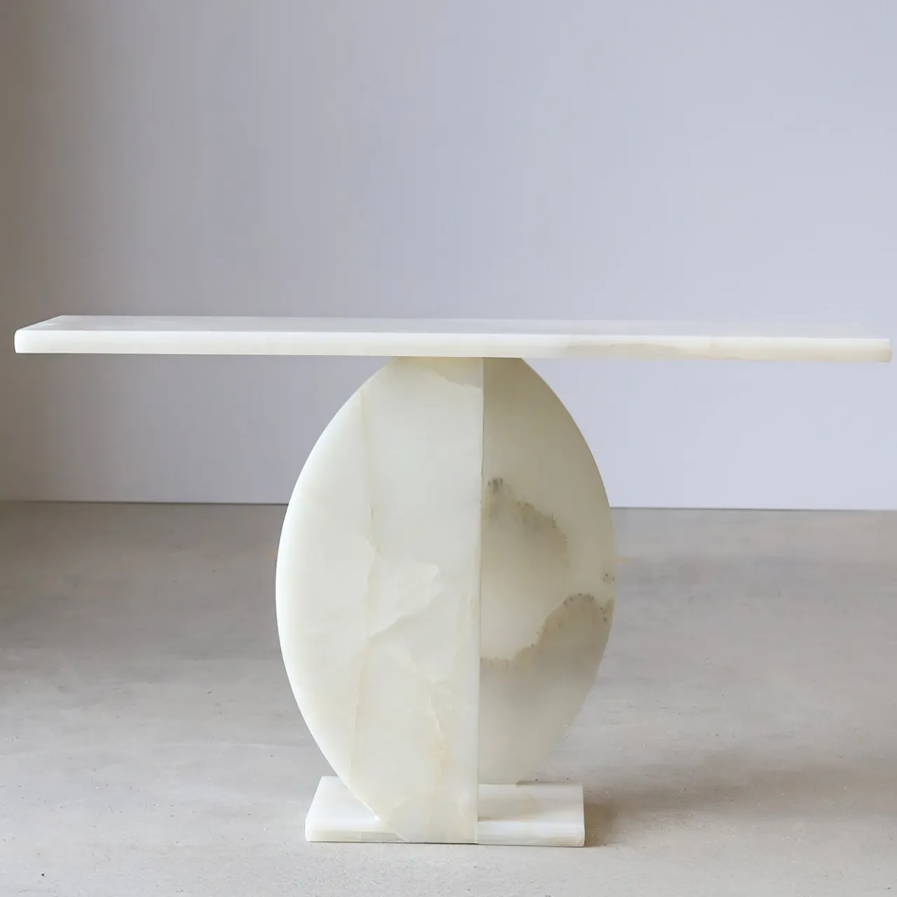 Stone Stackers Consoles<SSC105 Onyx Marble Sculptural Console