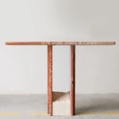 Stone Stackers Consoles<SSC103-2 Travertino Rosso Marble Console