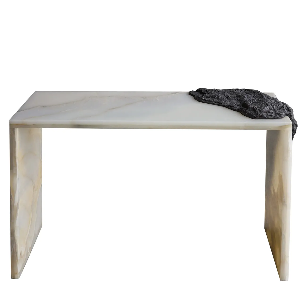 Stone Stackers Consoles<SSC106 White Onyx Console