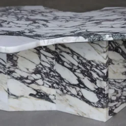 Stone Stackers Coffee Tables<SST034 Calacatta Monet Marble Coffee Table
