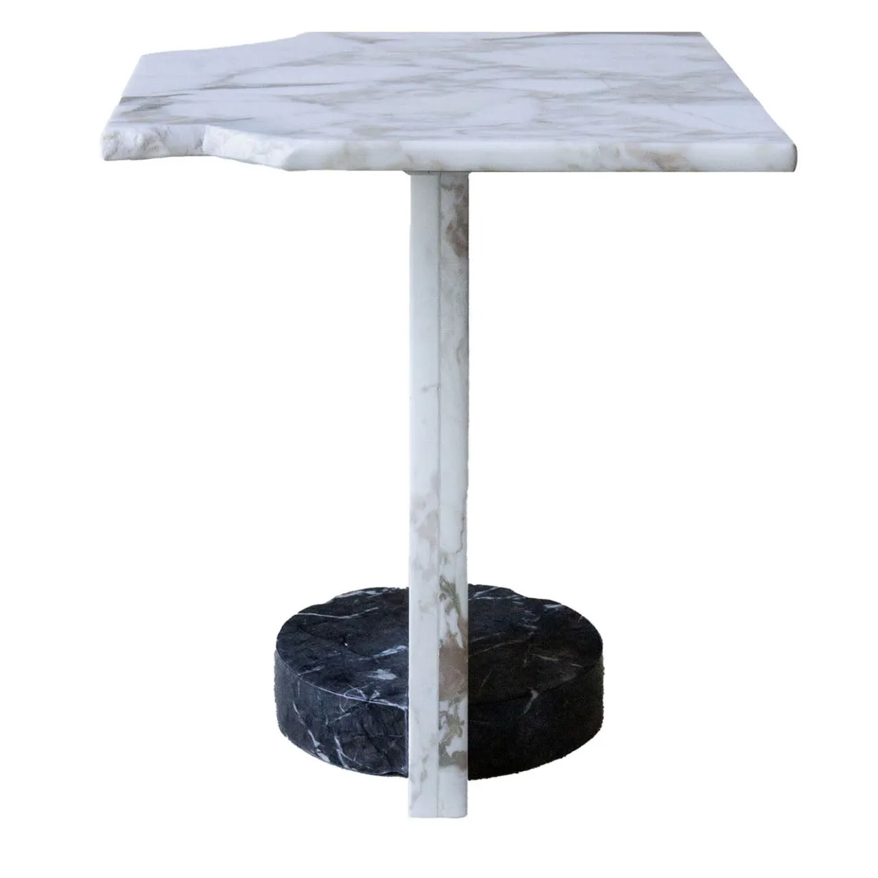 Stone Stackers Side Tables<SST022 Calacatta Oro Squared Marble Side Table