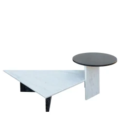 Stone Stackers Coffee Tables<SST014 Carrara and Marquinia Marble Low Tables