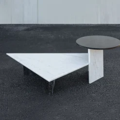 Stone Stackers Coffee Tables<SST014 Carrara and Marquinia Marble Low Tables
