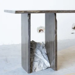 Stone Stackers Side Tables<SST013-1 Eramosa Marble Side Table
