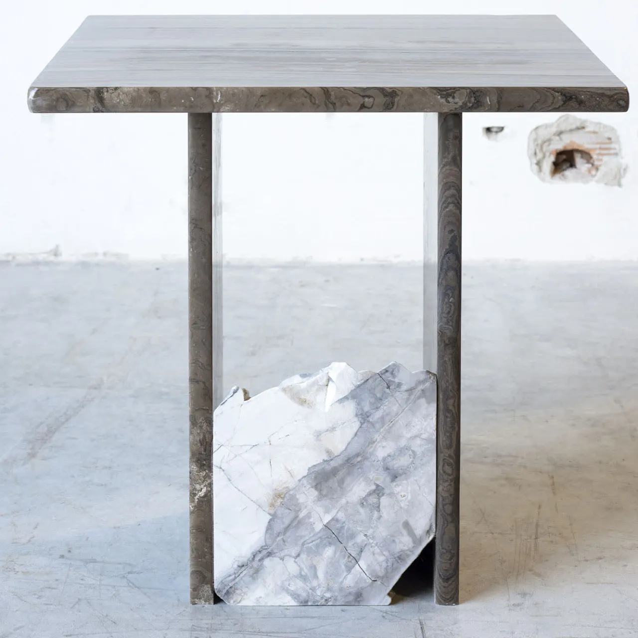 Stone Stackers Side Tables<SST013-1 Eramosa Marble Side Table