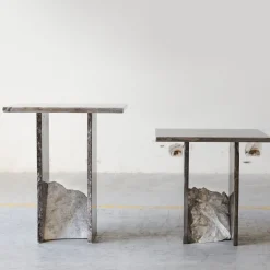 Stone Stackers Side Tables<SST013-1 Eramosa Marble Side Table