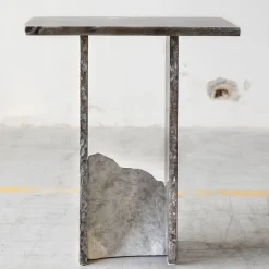 Stone Stackers Side Tables<SST013-2 Frappuccino Marble Side Table