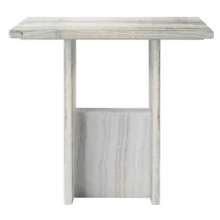 Stone Stackers Side Tables<SST016-4 Invisible Ivory & Velluto Onyx Marble Side Table