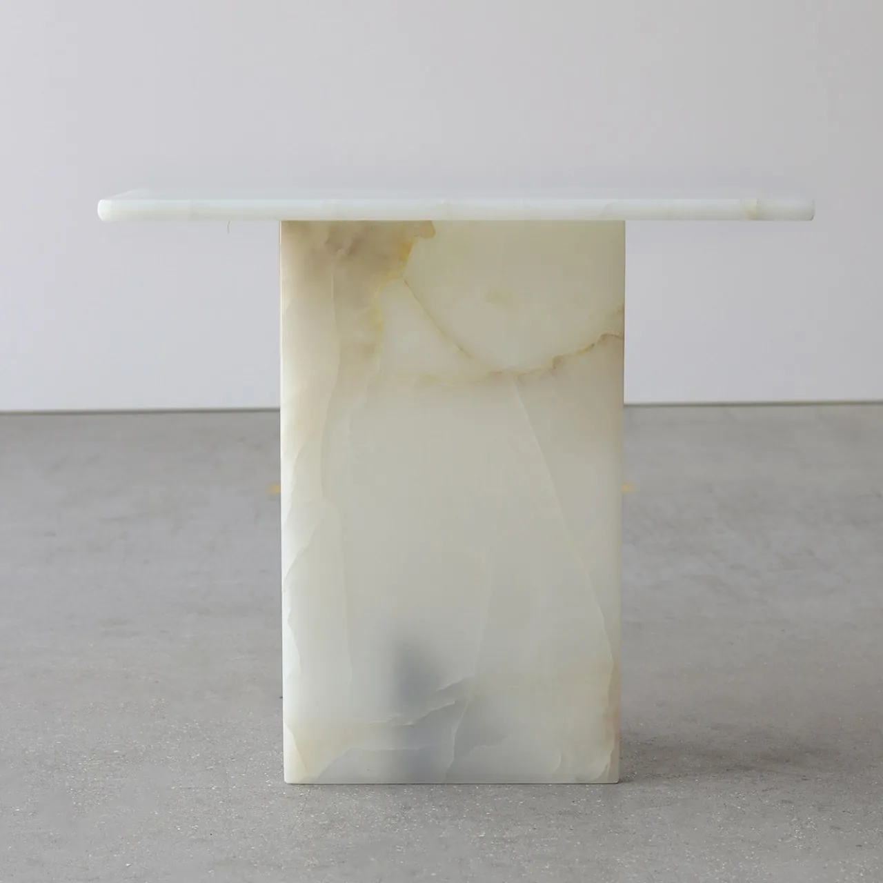 Stone Stackers Side Tables<SST026 Onyx Marble Sculptural Side Table