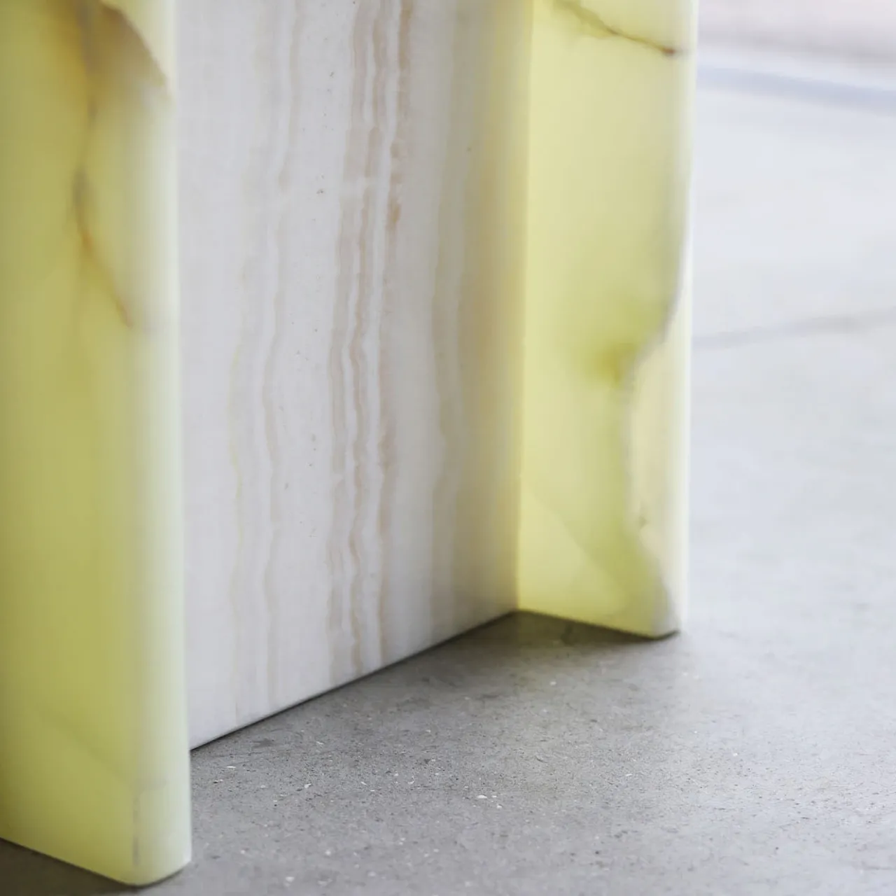 Stone Stackers Side Tables<SST016-2 Onyx Marble Side Table