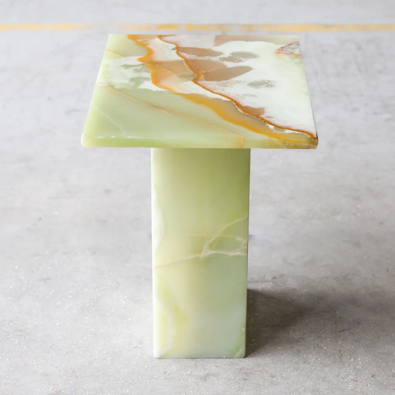 Stone Stackers Side Tables<SST016-2 Onyx Marble Side Table