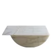 Stone Stackers Coffee Tables<SST017-1 White Onyx Marble Coffee Table