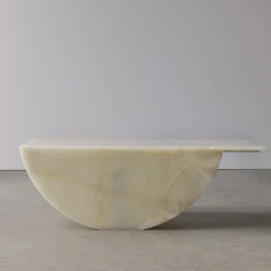 Stone Stackers Coffee Tables<SST017-1 White Onyx Marble Coffee Table