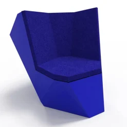 [1+2=8] Outdoor Armchairs<21st Century Blue Rolling Stone Armchair
