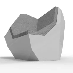 [1+2=8] Outdoor Armchairs<21st Century Grey Rolling Stone Armchair