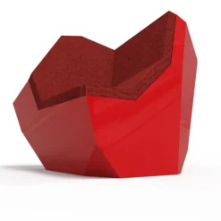 [1+2=8] Outdoor Armchairs<21st Century Red Rolling Stone Armchair