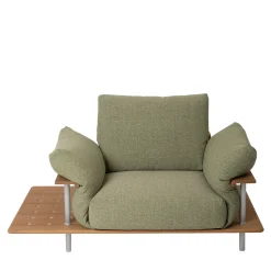 Mantellassi 1926 Outdoor Armchairs<Stand Out Green Outdoor Armchair with Side Table