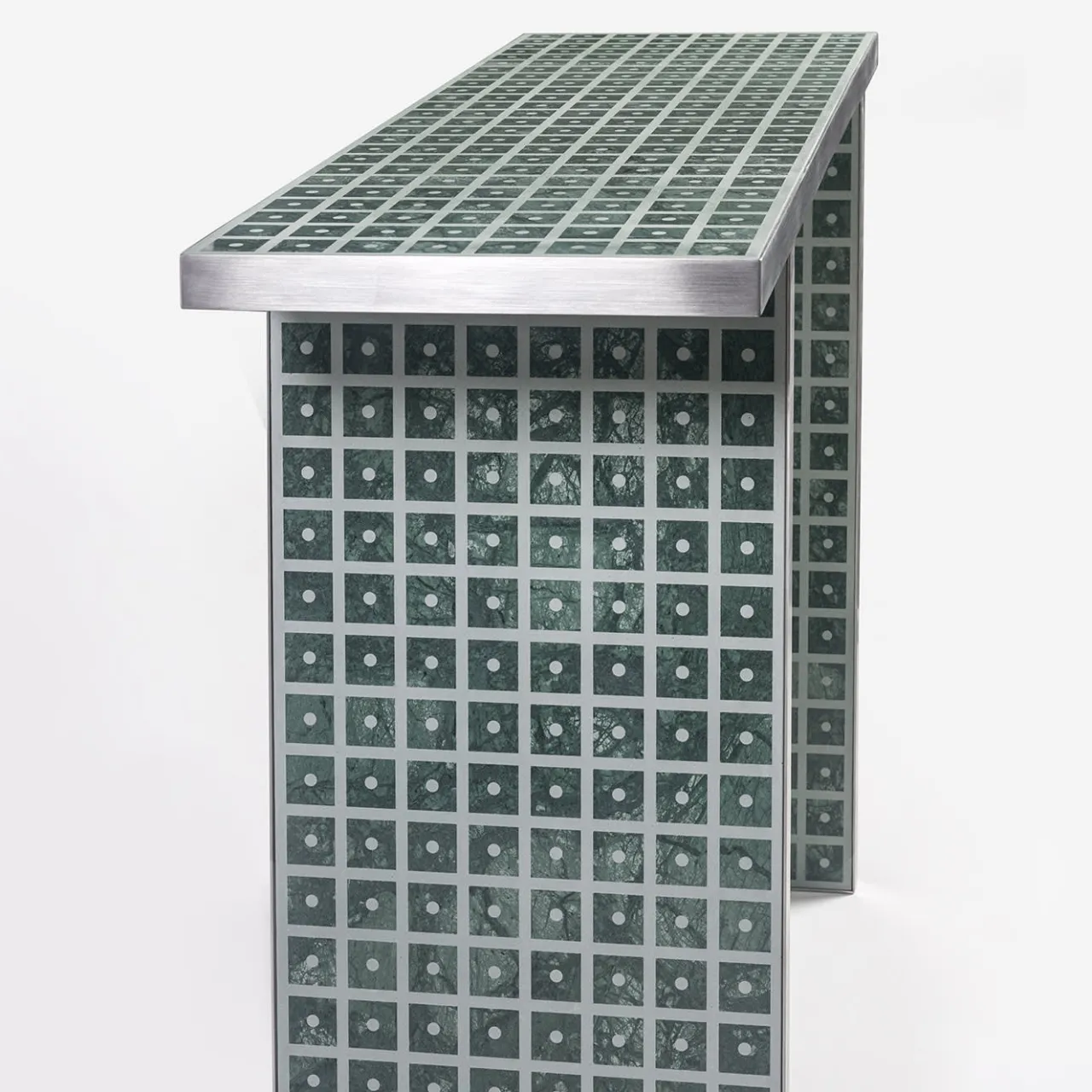Del Savio 1910 Consoles<Standard Geometries Green Guatemala Console by David/Nicolas