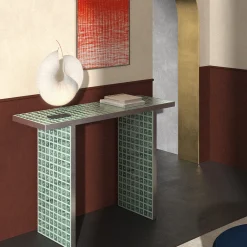 Del Savio 1910 Consoles<Standard Geometries Green Guatemala Console by David/Nicolas