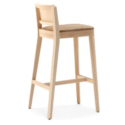 Livoni 1895 Bar Stools<Stealth Ivory Leather Barstool by Massimo Iosa Ghini