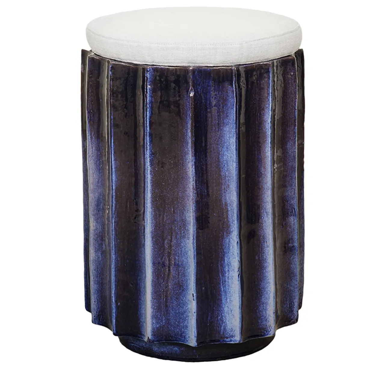 Doodesign Ottomans & Poufs<Stele Blue & White Pouf