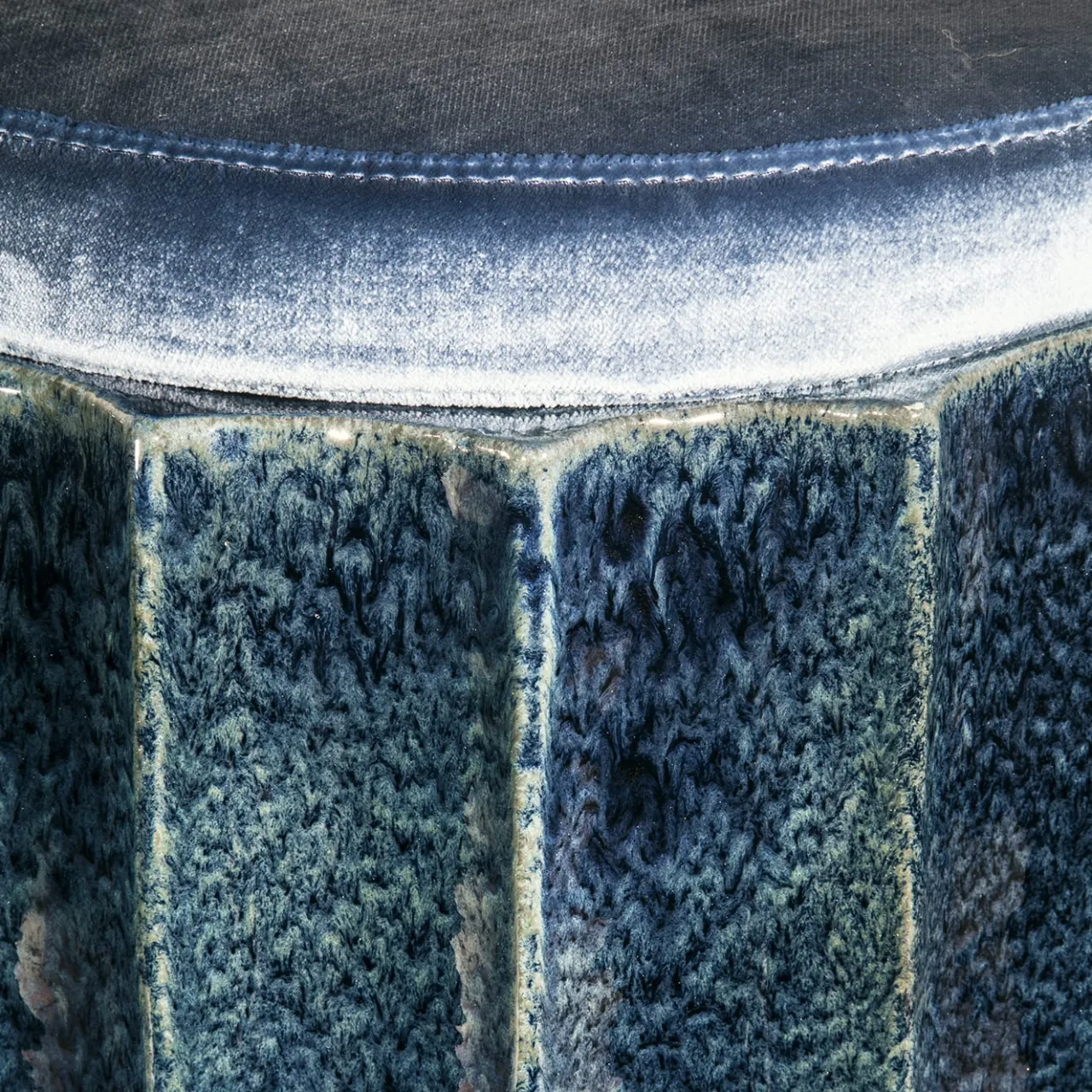 Doodesign Ottomans & Poufs<Stele Blue Pouf
