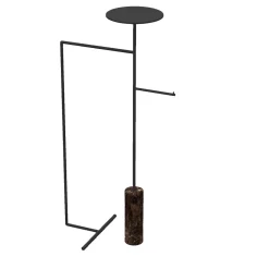 Nunzia Ponsillo Coat Stands<Stelo Emperador Dark and Black Coat Hanger with Stand
