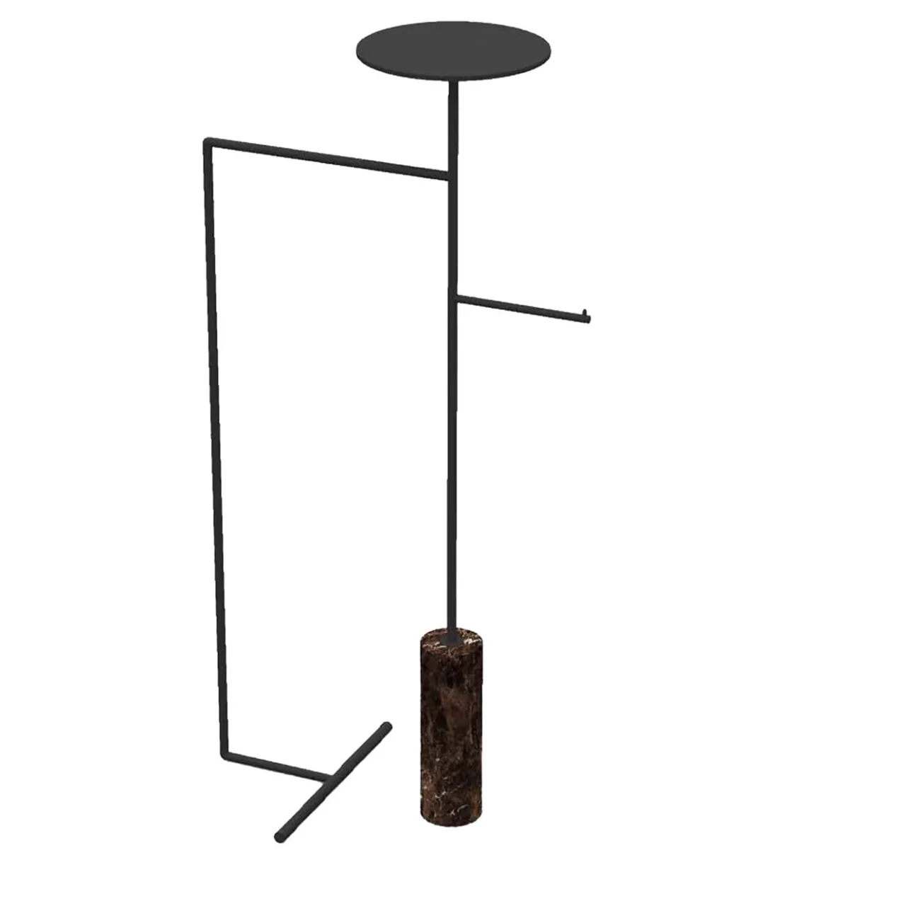 Nunzia Ponsillo Coat Stands<Stelo Emperador Dark and Black Coat Hanger with Stand