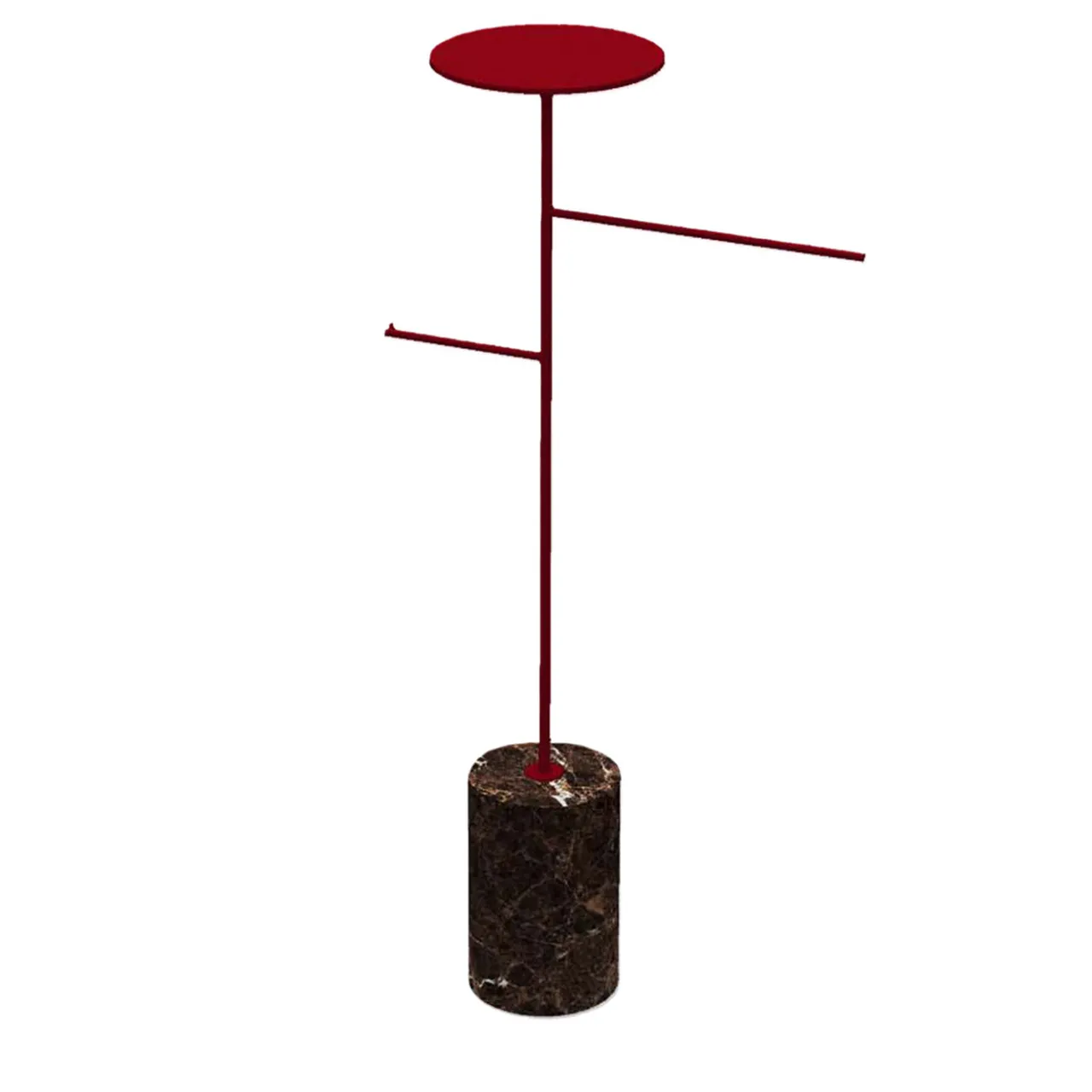 Nunzia Ponsillo Coat Stands<Stelo Emperador Dark and Red Coat Hanger and Object Rack