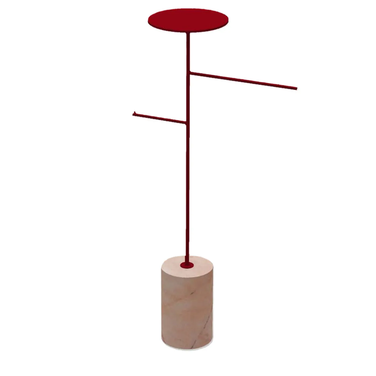 Nunzia Ponsillo Coat Stands<Stelo Pink Portogallo and Red Coat Hanger and Object Rack