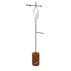 Nunzia Ponsillo Coat Stands<Stelo Red Alicante and Black Coat Hanger with Mirror