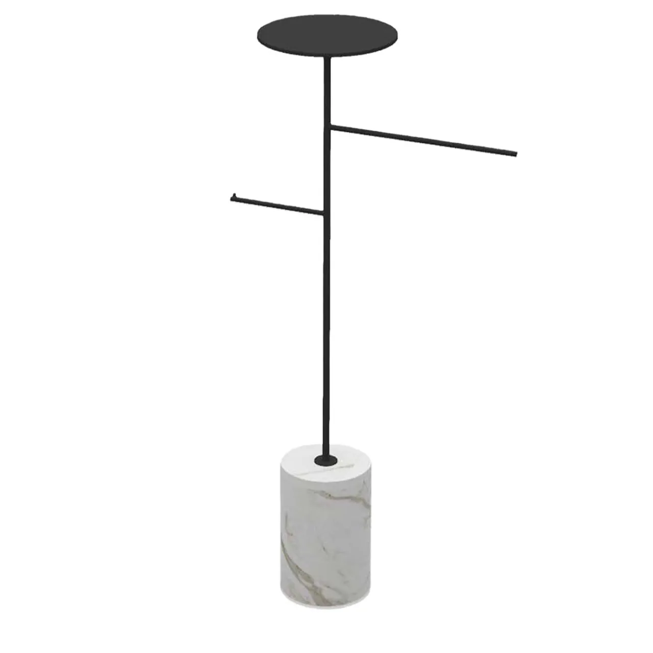 Nunzia Ponsillo Coat Stands<Stelo White Carrara and Black Coat Hanger and Object Rack