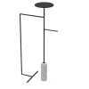 Nunzia Ponsillo Coat Stands<Stelo White Carrara and Black Coat Hanger with Stand
