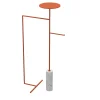 Nunzia Ponsillo Coat Stands<Stelo White Carrara and Orange Coat Hanger with Stand