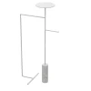 Nunzia Ponsillo Coat Stands<Stelo White Carrara and White Coat Hanger with Stand
