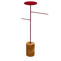 Nunzia Ponsillo Coat Stands<Stelo Yellow Siena and Red Coat Hanger and Object Rack