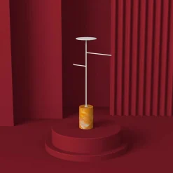 Nunzia Ponsillo Coat Stands<Stelo Yellow Siena and White Coat Hanger and Object Rack