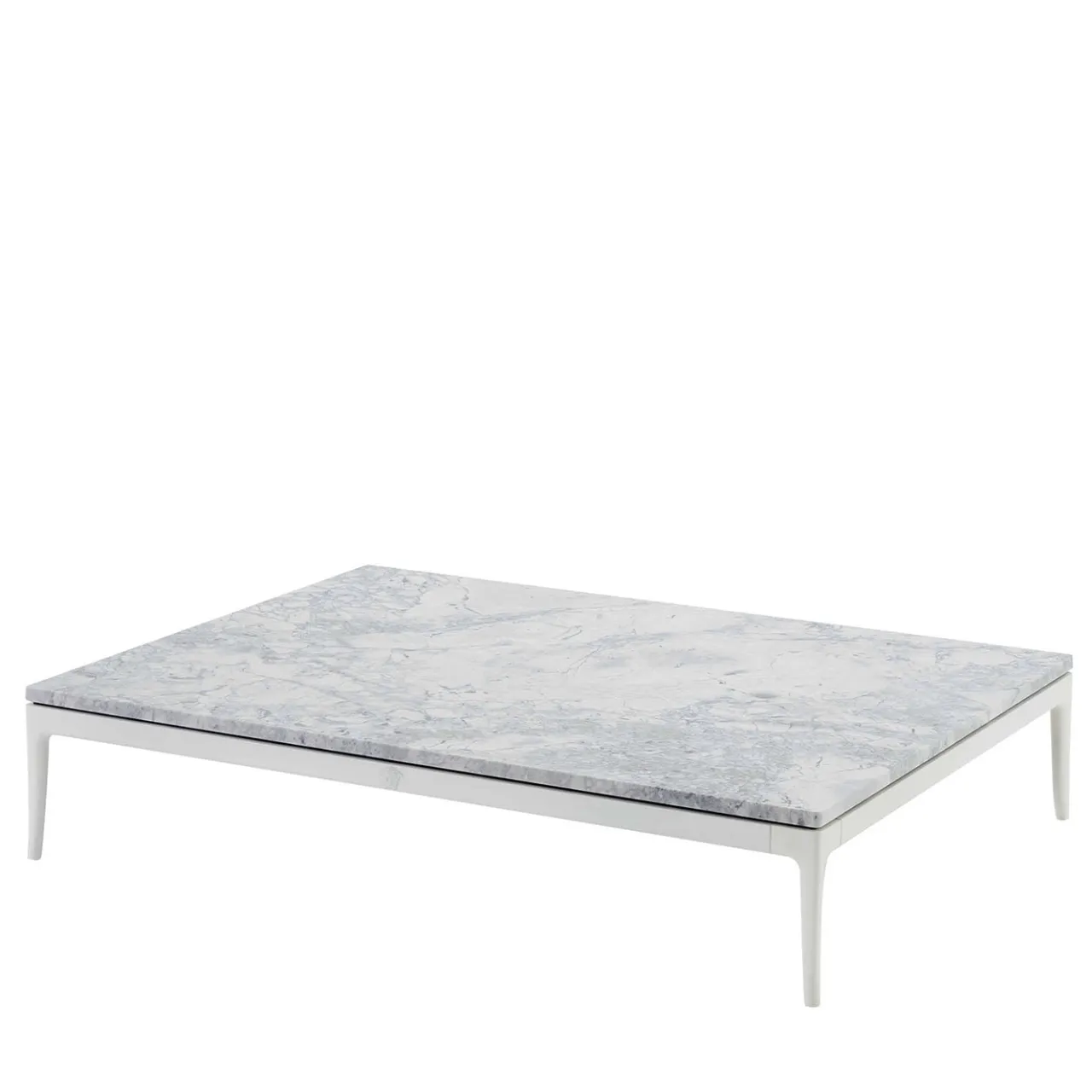 Versace Home Outdoor Coffee Tables<Stiletto Low Super White Marble Outdoor Coffee Table
