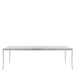 Versace Home Outdoor Dining Tables<Stiletto Super White Marble Outdoor Dining Table