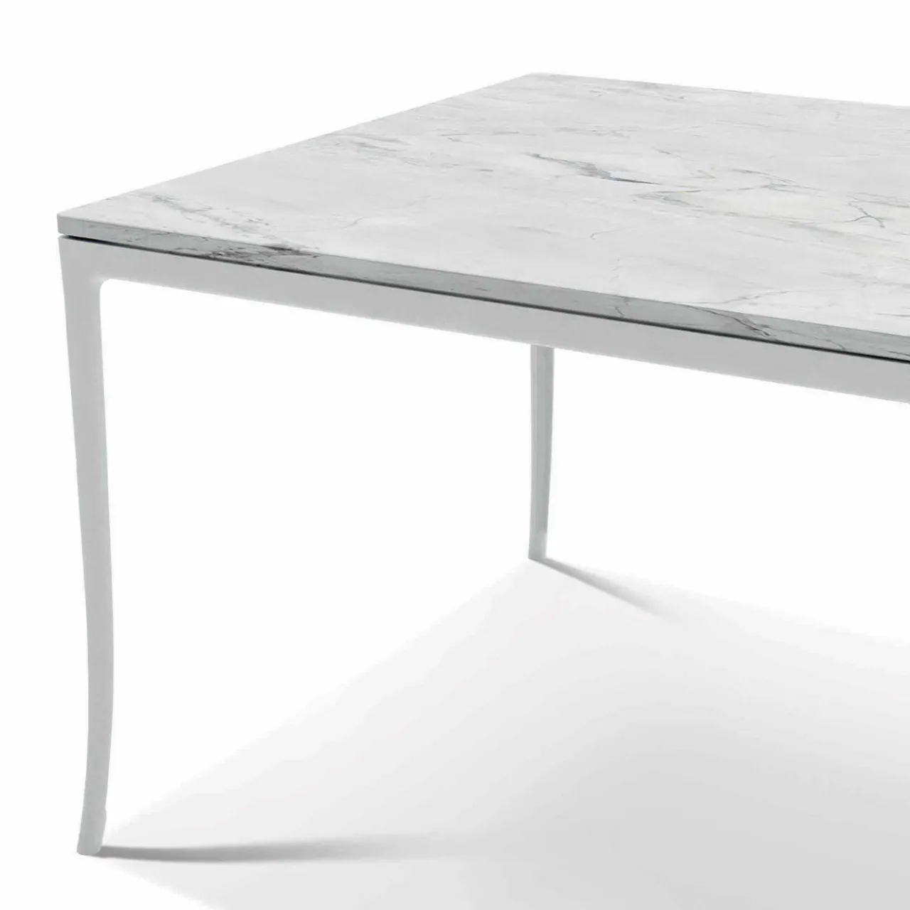 Versace Home Outdoor Dining Tables<Stiletto Super White Marble Outdoor Dining Table