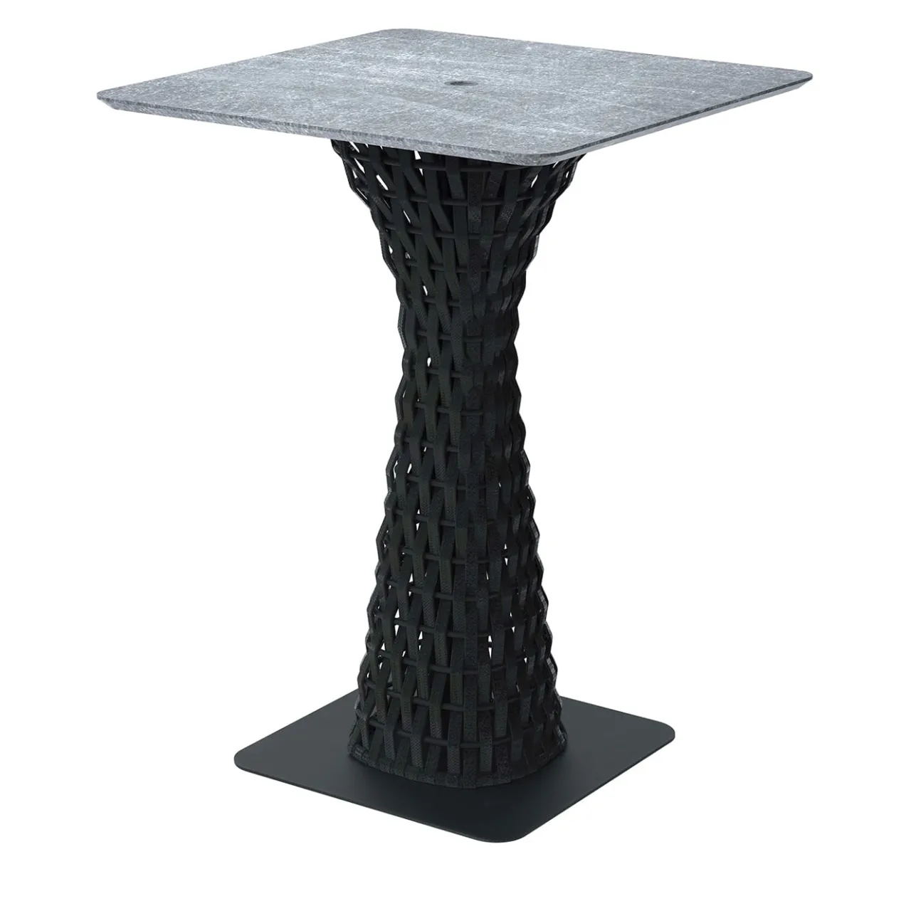 Giorgio Collection Outdoor Dining Tables<Stone Top Black Outdoor Bar Table