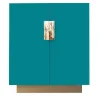 Arcahorn Cabinets<Stressa 2-Door Turquoise Cabinet