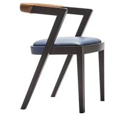 Livoni 1895 Chairs<String Blue Leather Chair by CarlesiTonelli