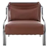 Exteta Outdoor Armchairs<Stringa 1963 Brown Leather & Steel Armchair by Gae Aulenti
